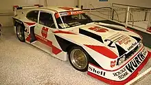La Ford Capri Turbo Gr.5 de Ludwig en 1981 pour le DRM, avec l'écurie Zakspeed (Auto & Technik Museum de Sinsheim).