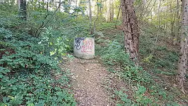 Un chéminée d'aération sur la pente