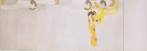 Génie et poésie provenant de la frise Beethoven