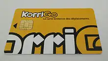 La carte KorriGo.