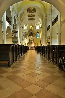 Intérieur de l'église.