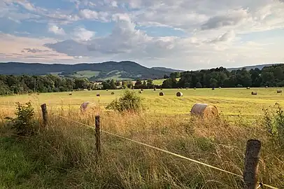 Paysage au sud de Radeč.