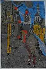 Mosaïque d'Edwin Wiegele (de) à Feistritz an der Gail