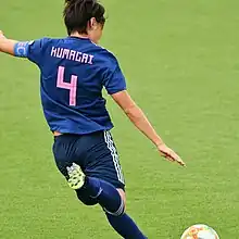 Kumagai en position de frappe