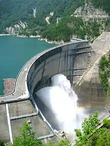 Barrage de Kurobe (336 MW)