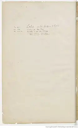 Image illustrative de l’article Lélio ou le Retour à la vie