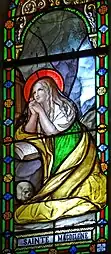 Vitrail de sainte Madeleine du XIXe siècle