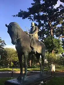 Statue de Léopold II à Kinshasa.