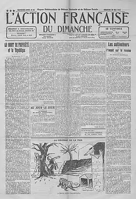 Image illustrative de l’article L'Action française du dimanche