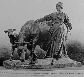 La Vachère (ou L’Élevage), 1889, disparu, abattoirs de la Villette.