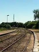 Vue sur les voies direction Morteau.