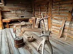 Matériel agricole en bois.