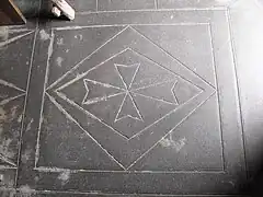 Détail du sol de l'église.