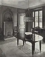 Salle de séjour de la Lanterne en 1926