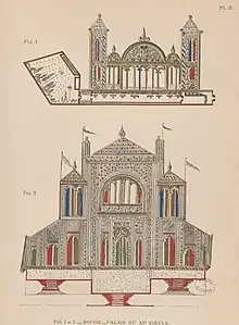 Palais hammadide de Bougie au XIe siècle.