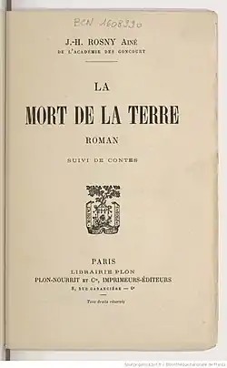 Image illustrative de l’article La Mort de la Terre