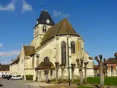 Le chevet de l'église.