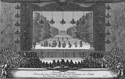 Représentation de La Princesse d'Élide à Versailles.