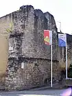 Ruines de remparts à la porte Saint-Martin (juin 2009).