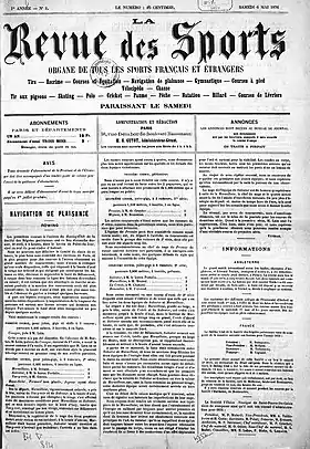 Image illustrative de l’article La Revue des sports