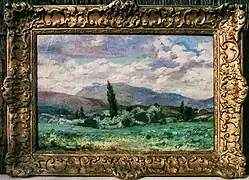 La Rhune, huile sur toile.