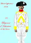 régiment de La Sarre de 1776 à 1779 (variante)