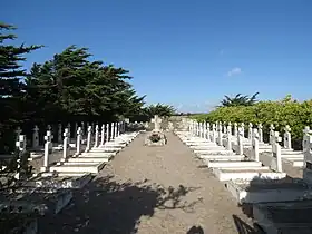 Le cimetière de l'ancien hôpital.
