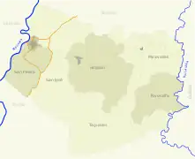 Corregimientos de la municipalité de La Victoria.