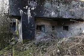 La chambre de tir de la casemate.