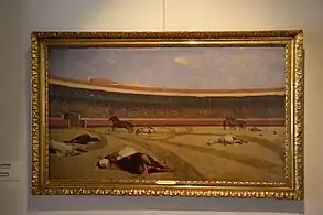 Tableau avec son encadrement.