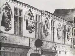 La maison des musiciens rue du Tambour Reims avant sa destruction pendant la guerre 14-18.