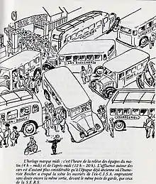 La relève des équipes à l'usine de Notre-Dame de Briançon vers 1970