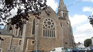 L'église de la Rouxière.