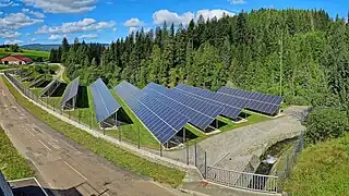 Le parc photovoltaïque.