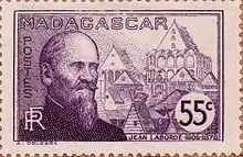 Timbre pour Madagascar émis en 1938.