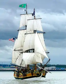 Le Lady Washington a joué le rôle de l’Interceptor, en 2008