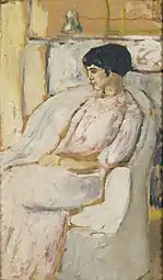 Lydie assise dans un fauteuil, entre 1896 et 1927, musée des Augustins de Toulouse.