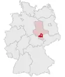 Drapeau de Arrondissement de la Saale