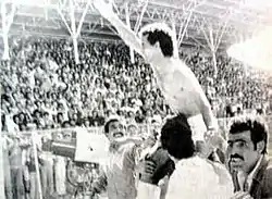 Lakhdar Belloumi, champion d'Algérie avec le GC Mascara en 1984.