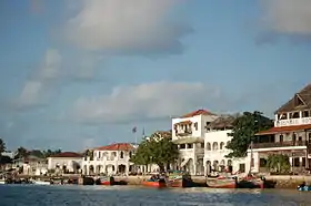 Le bord de mer de Lamu
