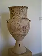 Amphore (B2652), VIIe siècle av. J.-C. Jugement de Paris.