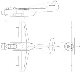 vue en plan de l’avion