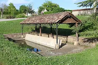 Le lavoir de Saint-Cyr-sur-Menthon, Ain.