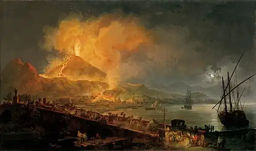 L'Éruption du Vésuve avec le pont de la Madeleine, North Carolina Museum of Art.