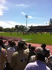 Vue d'un match au stade en 2013.