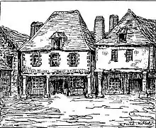 L'hôtel des Trois-Piliers du Faouët (détruit en 1878), lieu de réunion de la bande des Finefont.