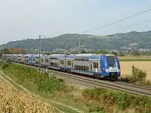 Triplette de Z.24500 entre Lyon et Grenoble.