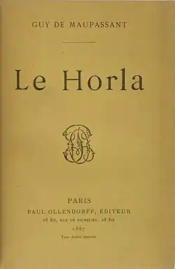Image illustrative de l’article Le Horla (recueil)