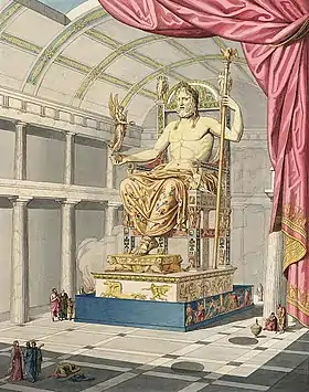 Gravure tirée de Le Jupiter olympien ou l'art de la sculpture antique par Quatremère de Quincy (1815).