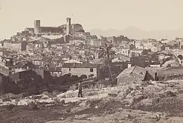 Le Suquet et la campagne cannoise dans les années 1850.